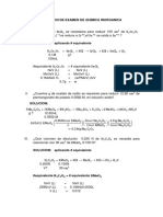 Examen de Preparacion de Soluciones - Estequiometria