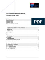 Skills Assessment Guidelines For Applicants - August 2017