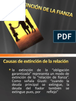 Extinción de La Fianza