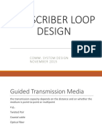 Subscriber Loop Design Lecture