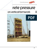 On Vertical Formwork: Concr Ete Pressure