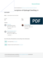 Theoretical Description of Hydrogel Swelling A Review