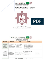 Ruta de Mejora y Estrategia Global Septiembre 2017