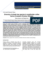 Diversity of Shade Tree Species in Smallholder Coffee Farms of Western Oromia Ethiopia