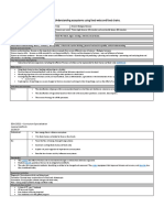 Unit Plan Table