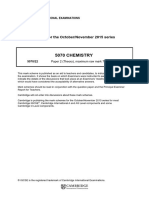 5070 Chemistry: MARK SCHEME For The October/November 2015 Series