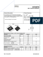 30V P-Channel MOSFET: Product Summary General Description