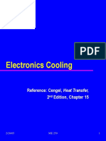 Electronics Cooling: Reference: Cengel, Heat Transfer, 2 Edition, Chapter 15