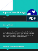 Supply Chain Strategy