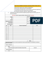 Advance Cash Request Form