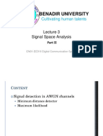 Signal Space Analysis II