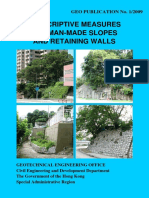 Prescriptive Measures For Man-Made Slopes and Retaining Walls