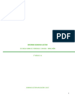 Informe Dominio Lector 5º A