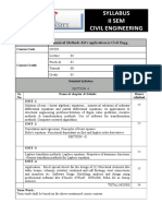 Syllabus Ii Sem Civil Engineering: Numerical Methods &it's Application in Civil Engg