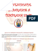 Prevencion de Embarazos A Temprana Edad