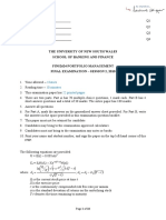 FINS2624 Final Exam 2010 Semester 2