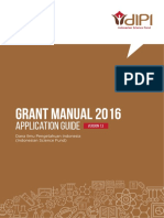 Grant Manual 2016: Application Guide