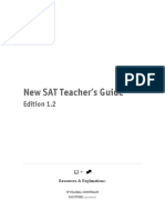 NEW SAT Teachers Guide