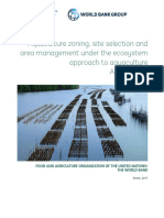 Aquaculture Zoning, Site Selection and Area Management Under The Ecosystem Approach To Aquaculture A Handbook