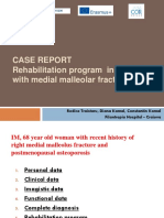 Case Report Rehabilitation Program in Patient With Medial Malleolar Fracture