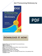 Cambridge English Pronouncing Dictionary by Daniel PDF