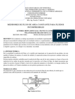 Medidores de Flujo de Área Constante y Variable