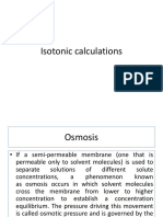 Isotonic and Alligation Method