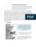 Métodos de Maquinado Convencional