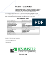 Gate 2018 Exam Pattern Ies Master