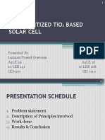 Dye Sensitized Solar Cell