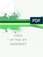 Cisco CP-7841-K9 Datasheet