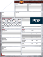 La Sombra Del Rey Demonio - Hoja de Personaje Editable