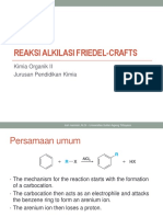 Reaksi Alkilasi Friedel-Crafts: Kimia Organik II Jurusan Pendidikan Kimia