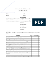 Lista de Evaluación de Habilidades Sociales