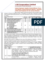 IOCL Recruitment 2017 For Junior Engineers