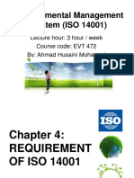 Environmental Management System (ISO 14001) : Lecture Hour: 3 Hour / Week Course Code: EVT 472 By: Ahmad Husaini Mohamed