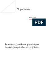 Negotiation Notes