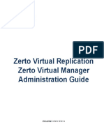 Zerto Virtual Manager Administration Guide PDF