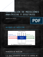 Comparación de Mediciónes Analógicas y Digitales