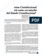 La Reforma Constitucional en El Perú Como Un Estudio Del Estado Constitucional