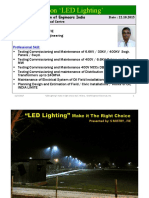 Presentation On LED Lighting': Introducing Myself