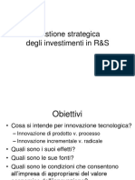 Lezione 6-Gestione Strategica e Concetto Di Innovazione