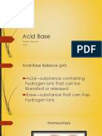 Acid Base: Heather Wacholz TCCC