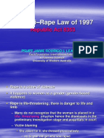 Twin Laws On Rape - RA 8353 & RA 8505 - Handout