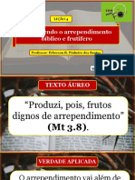 Lição 4 - Conhecendo o Arrependimento Bíblico e Frutífero