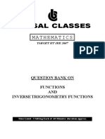 Function & Inverse (QB) For - F