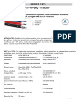 SOLAR CABLE 0,6-1 KV PV1-F Characteristics