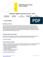 FINS3625 Course Outline