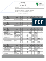 Formato de Horario de Grupo Fo-Tesco-61 Versión:3