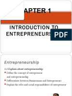 Introduction To Entrepreneurship